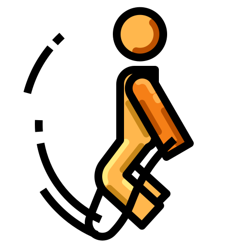 athlete mid-jump training