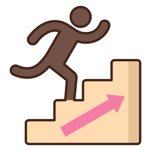 man running stairs